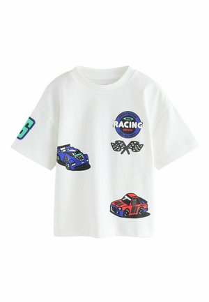 SHORT SLEEVE GRAPHIC - Tričko s potlačou - white race car placement
