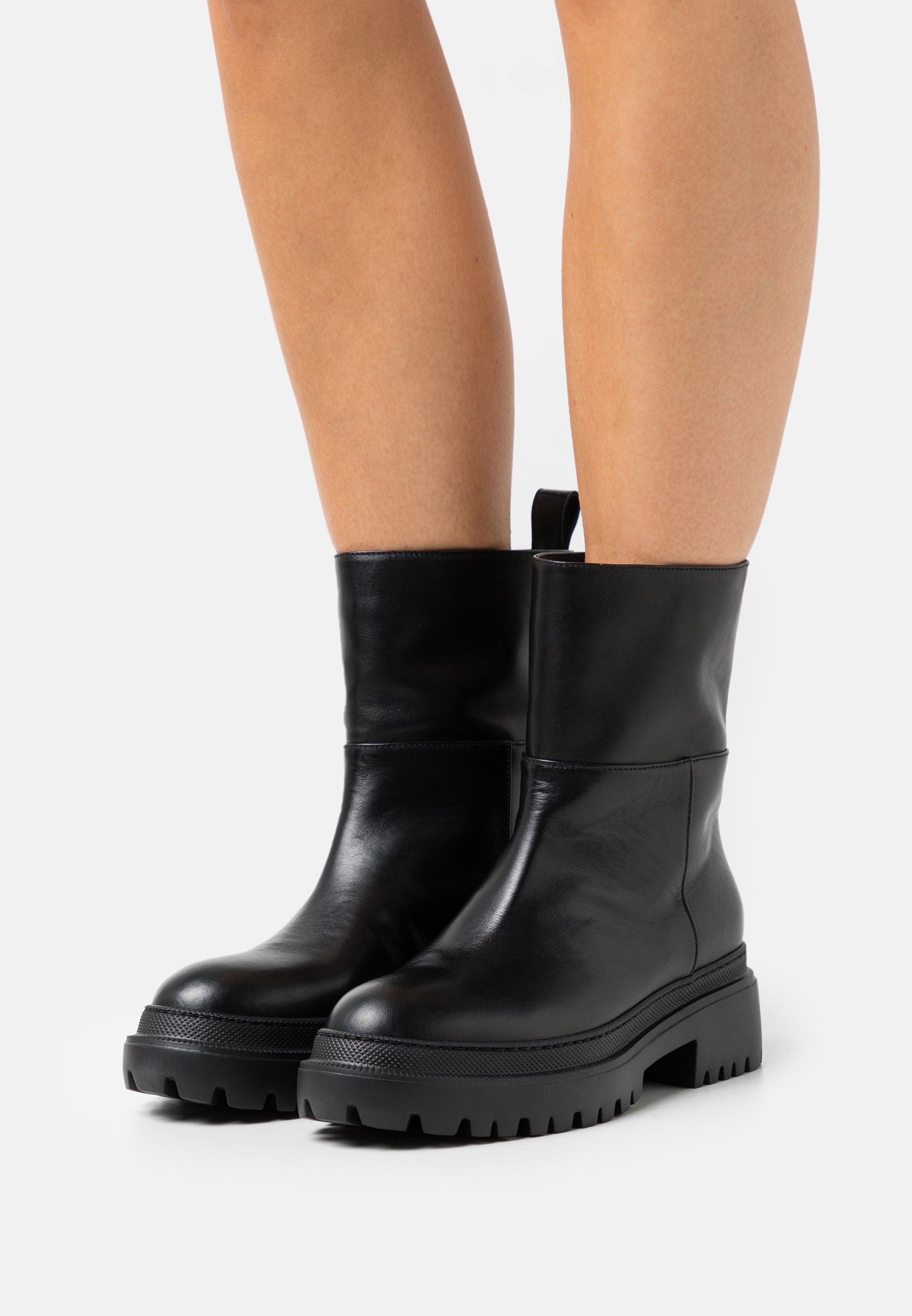 biker platform boots