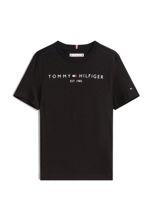 Tommy Hilfiger ESSENTIAL TEE - T-Shirt print - black