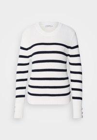 Strikkegenser - off white/marine