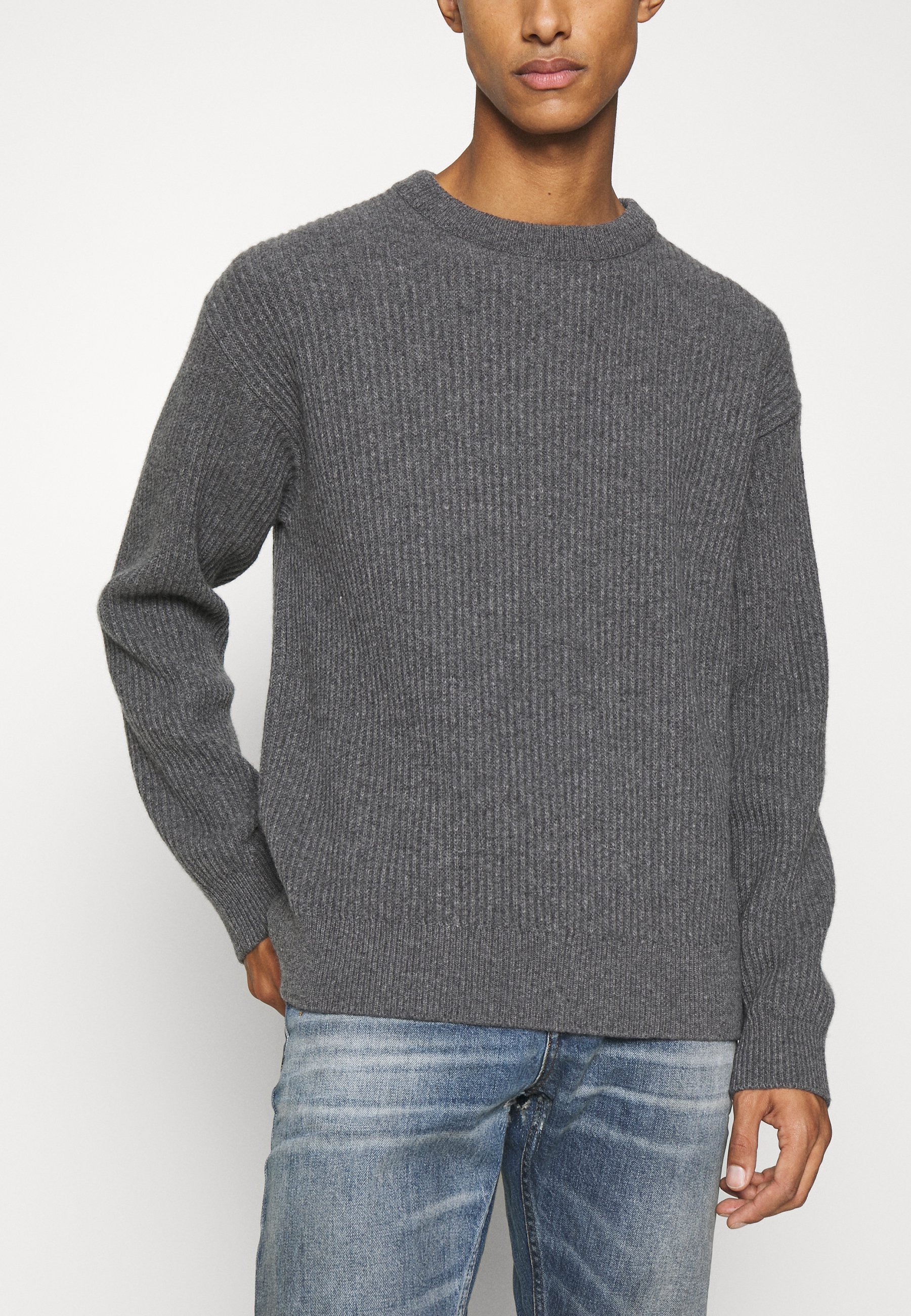 CLOSED JUMPER - Jumper - dark grey 