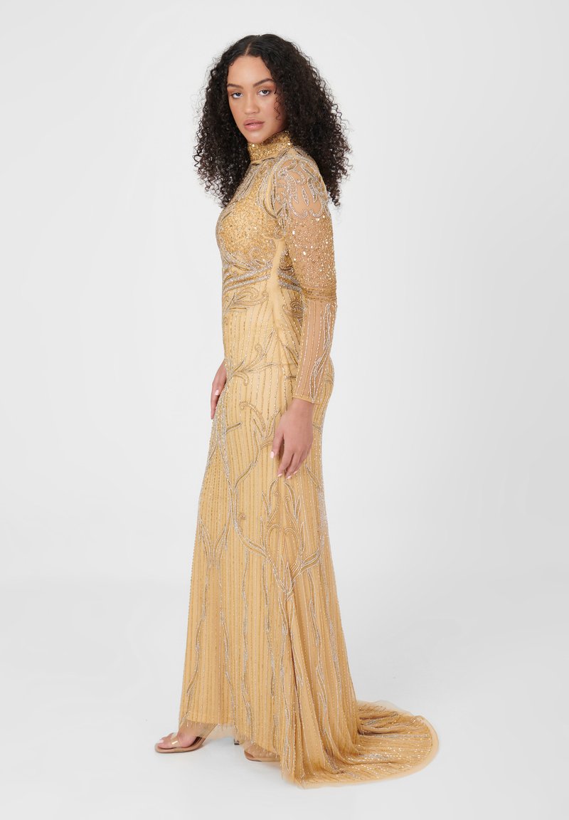 Maryisa EMBELLISHED SEQUINS MODEST - Occasion wear - gold/gold-coloured - Zalando Maryisa EMBELLISHED SEQUINS MODEST - Occasion wear - gold/gold-coloured - Zalando