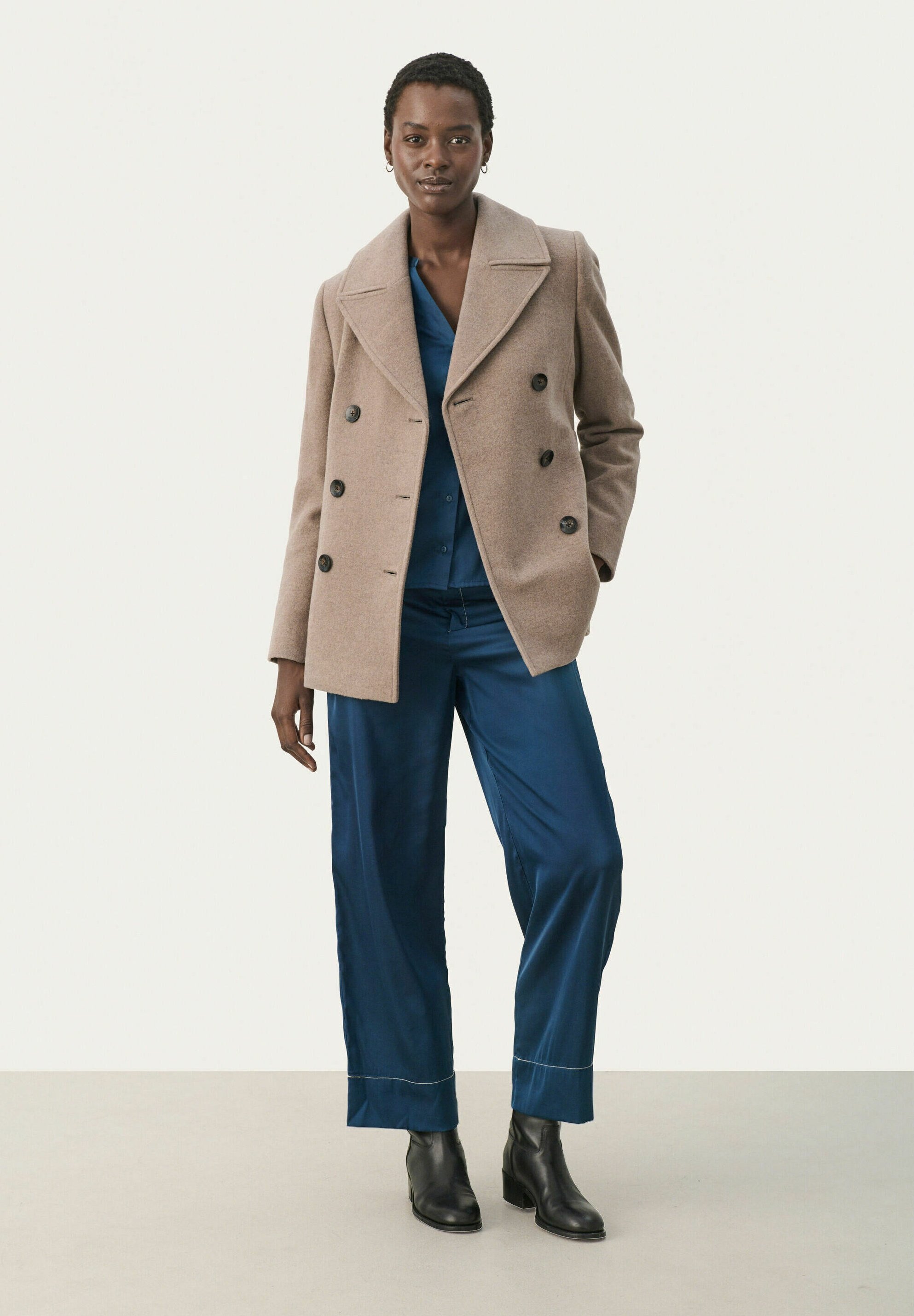 Part Two LEKIASPW OTW - Winter jacket - mink melange/brown - Zalando
