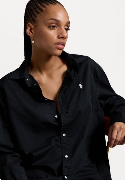 Polo Ralph Lauren OVERSIZE FIT COTTON TWILL SHIRT - Pogājama blūze - black