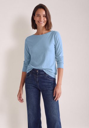 Cecil, LONG-SLEEVE TOP WITH BOAT NECK - T-shirt à manches longues - cosmopolitan blue