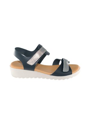 CONFORT MODELO SEVILLAS - Sandalias de cuña - blue