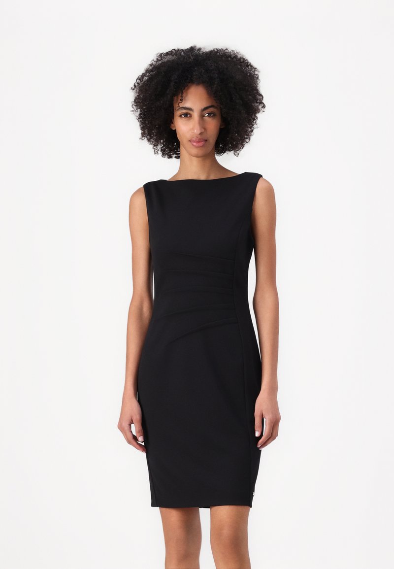 Calvin Klein GATHERED DRESS - Šaty do práce - black