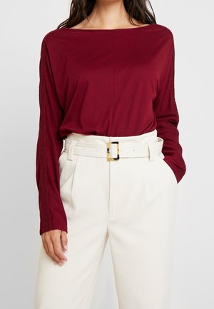 Long sleeved top - bordeaux