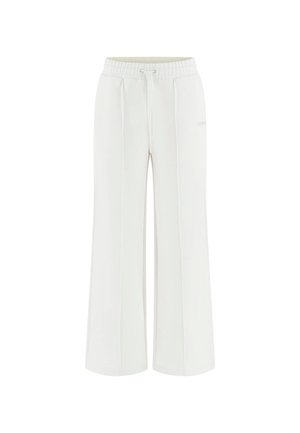 Guess WIDE - Tracksuit bottoms - weiß