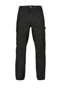DOUBLE KNEE  - Jeans Straight Leg - realblack washed