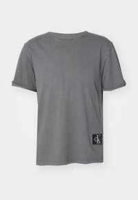 Calvin Klein Jeans WASHED MONOLOGO BADGE TEE - Basic póló - endless grey