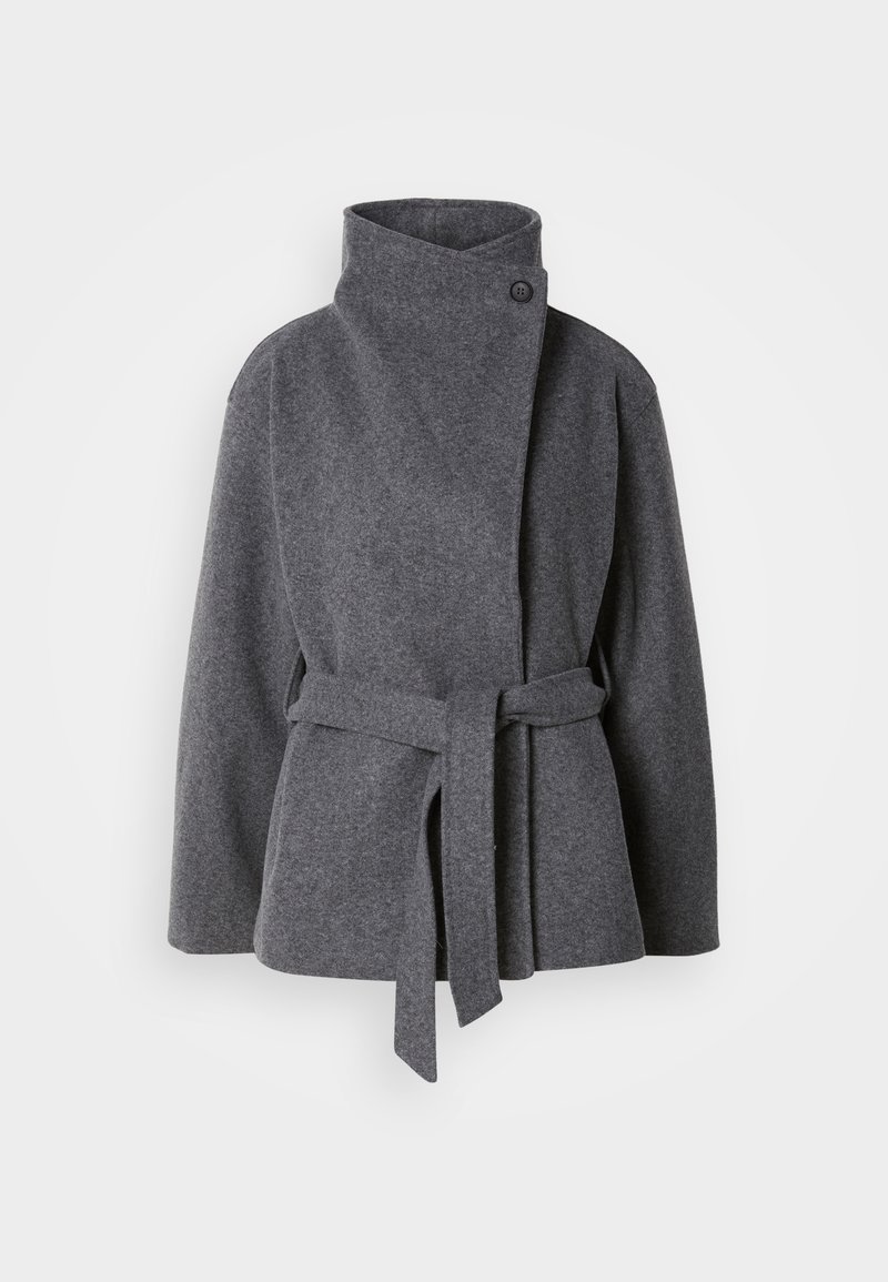 Gina Tricot Lichte jas donkergrijs gemêleerd