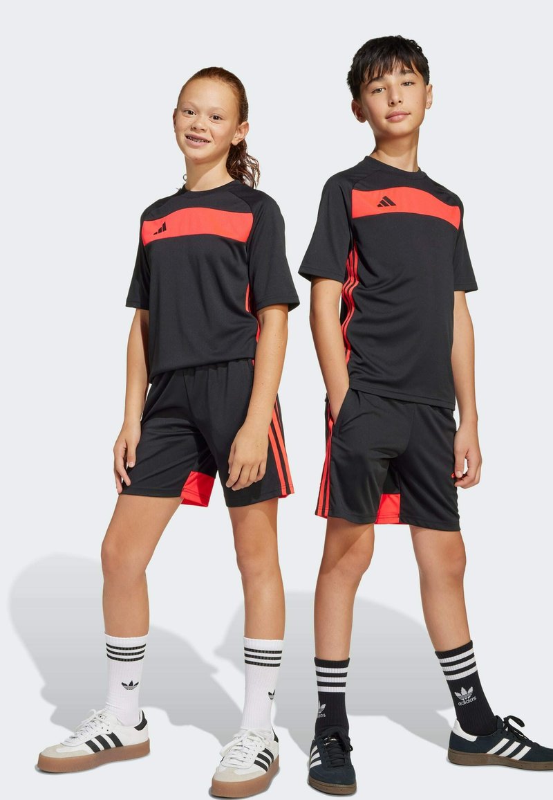 adidas Performance Sportske kratke hlače - black   lucid red