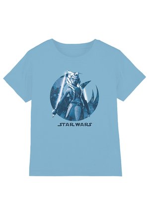 STAR WARS AHSOKA READY - Print T-shirt - light blue