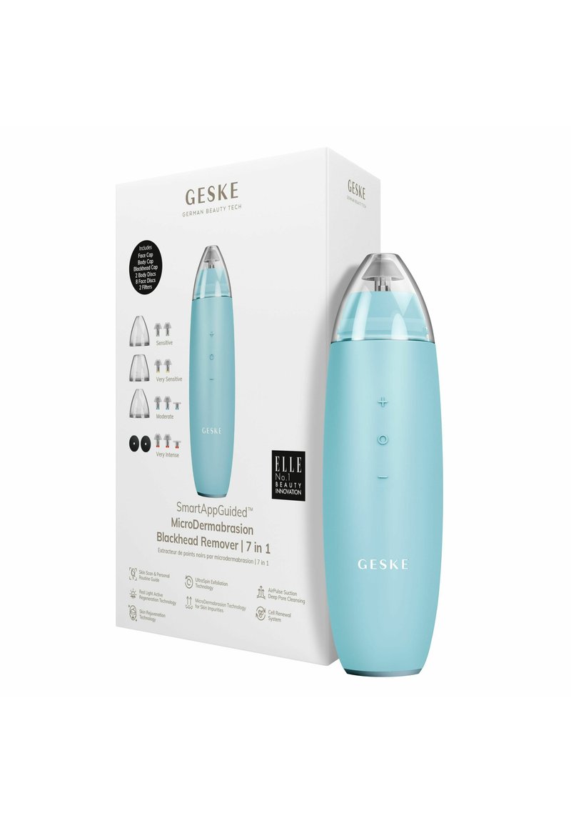 GESKE - MICRODERMABRASION BLACKHEAD REMOVER | 7 IN 1 - Huidverzorgingstool - turquoise, Vergroten