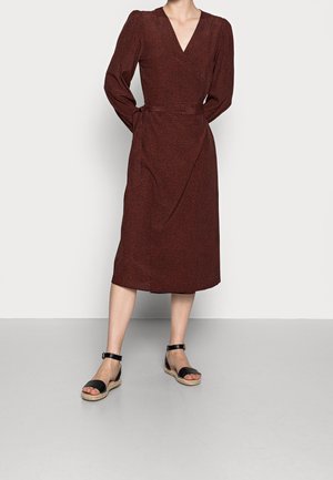Day dress - metallic red