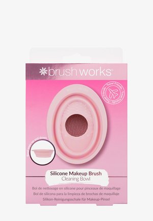 BRUSHWORKS SILICONE MAKEUP BRUSH CLEANING BOWL - Accessoires de maquillage - pink