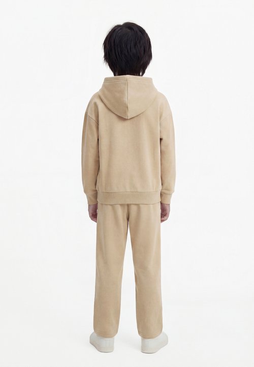 adidas OVERSIZED HOODIE PANT KIDS UNISEX SET - Hoodie - stone khaki — photo 2