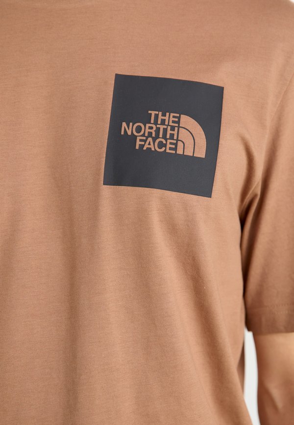 M S/S FINE  - Print T-shirt - latte2