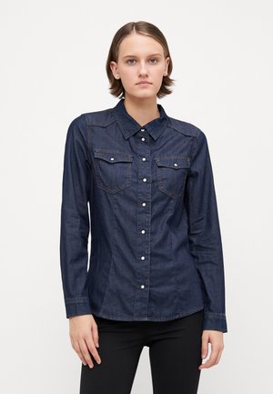 ONLALEXA SHIRT - Paitapusero - dark blue denim