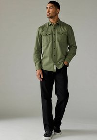 Next REGULAR FIT - LONG SLEEVE EMBROIDERED  - Skjorter - sage green