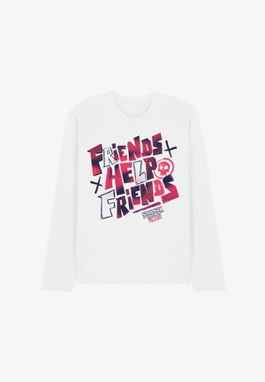 NETFLIX, STRANGER THINGS TALES FROM 85 FRIENDS HELP - Langarmshirt - white