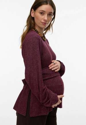 NORMAL GESCHNITTEN RUNDHALS  - Bluza - winetasting