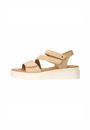 Sandalen met plateauzool - beige