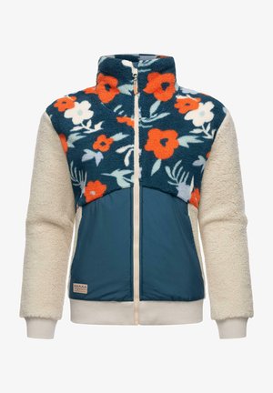 MADARAS FLOWER - Fleecejacke - petrol