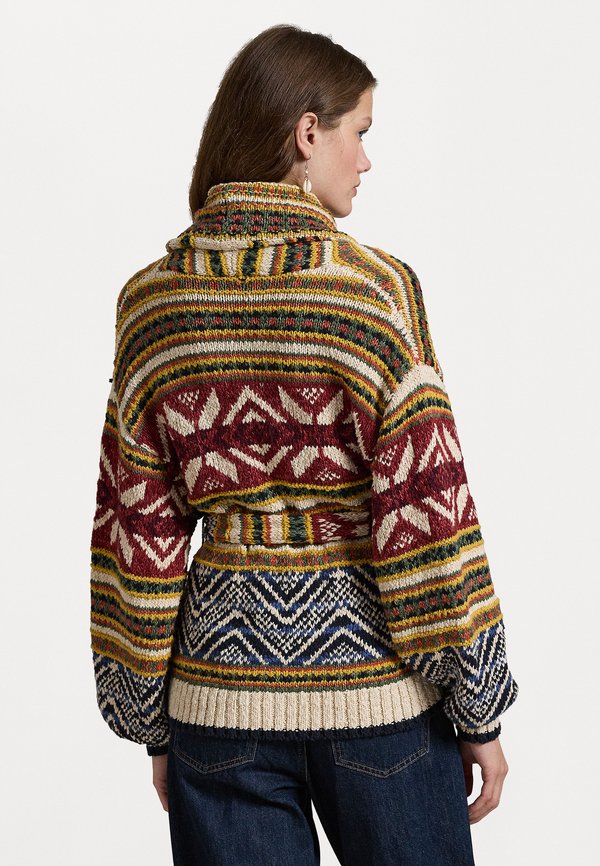 MULTI PATTERN SHAWL CARDIGAN - Cardigan2