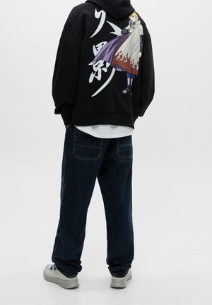 Jersey con capucha - mottled black