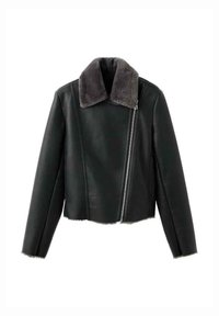 Veste en similicuir - black