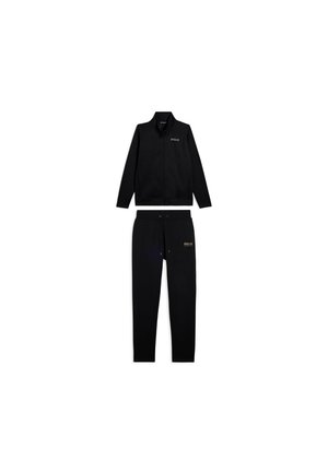 REGULAR FIT TRACKSUIT WITH TURTLENECK AND RHINESTONE DETAILS - Tuta - black