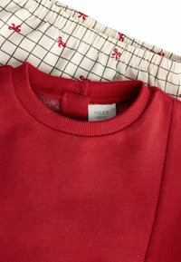 Next COSY SET - Legíny – nohavice - red white bow print