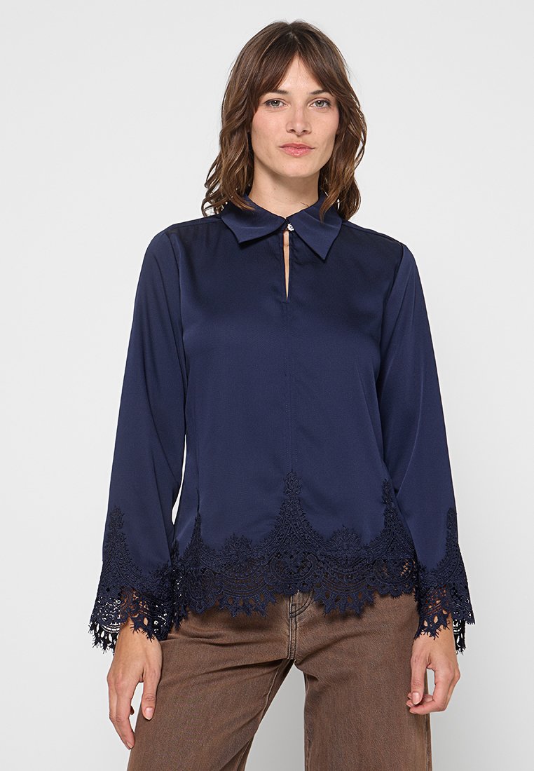 Bruuns Bazaar Blouse donkerblauw