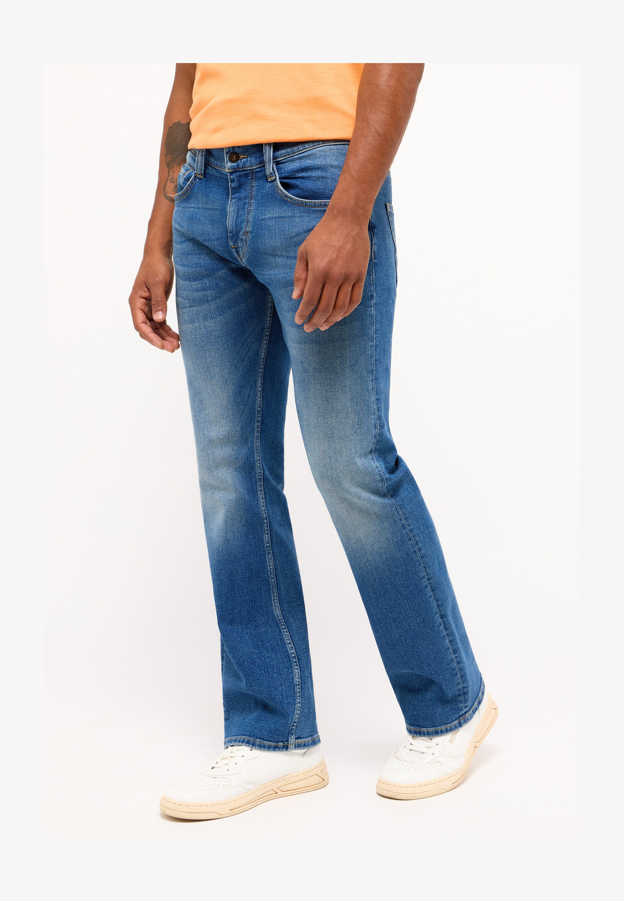 Jeans Uomo Mustang Style Tramper Straight - Vestibilità Dritta In Cotone Elasticizzato