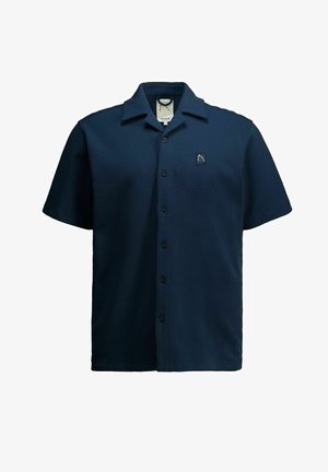 CHASIN', SHORTSLEEVE DOBY STRUCTURE - Pluus - navy