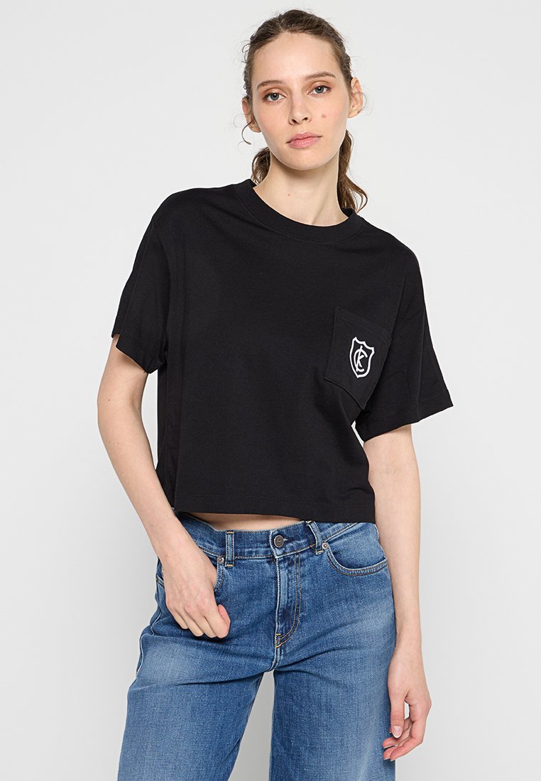 Calvin Klein Jeans T-shirt basic zwart Calvin Klein Jeans T-shirt basic zwart