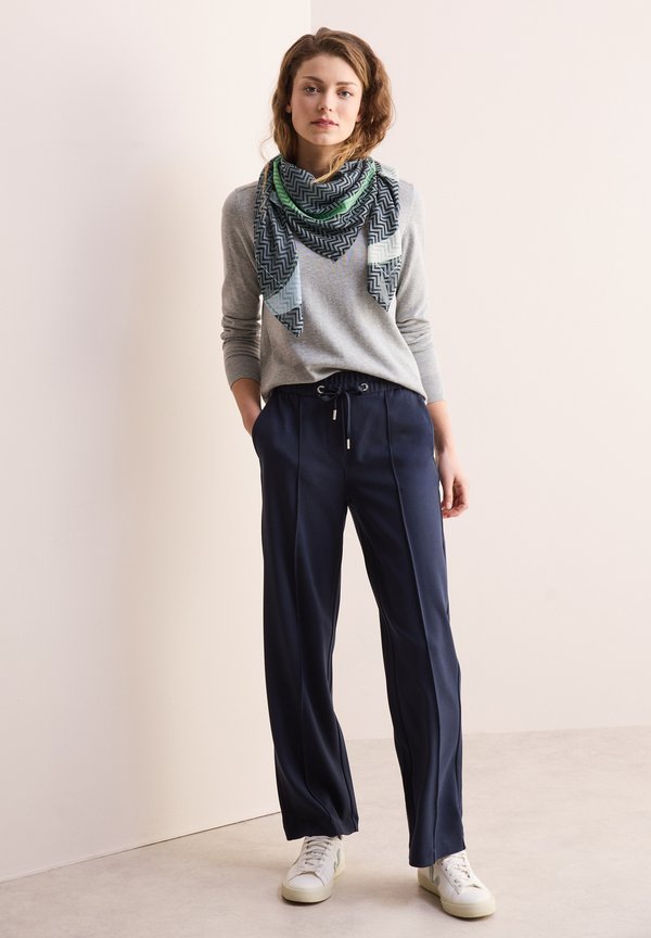 GEMUSTERTES  - Tuch - blau