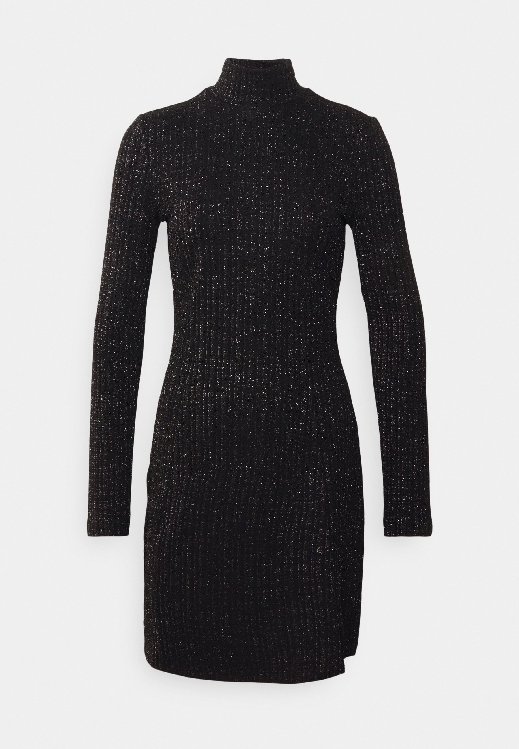 Jumper dress - sparkly melange black 