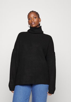 Strikkegenser - black