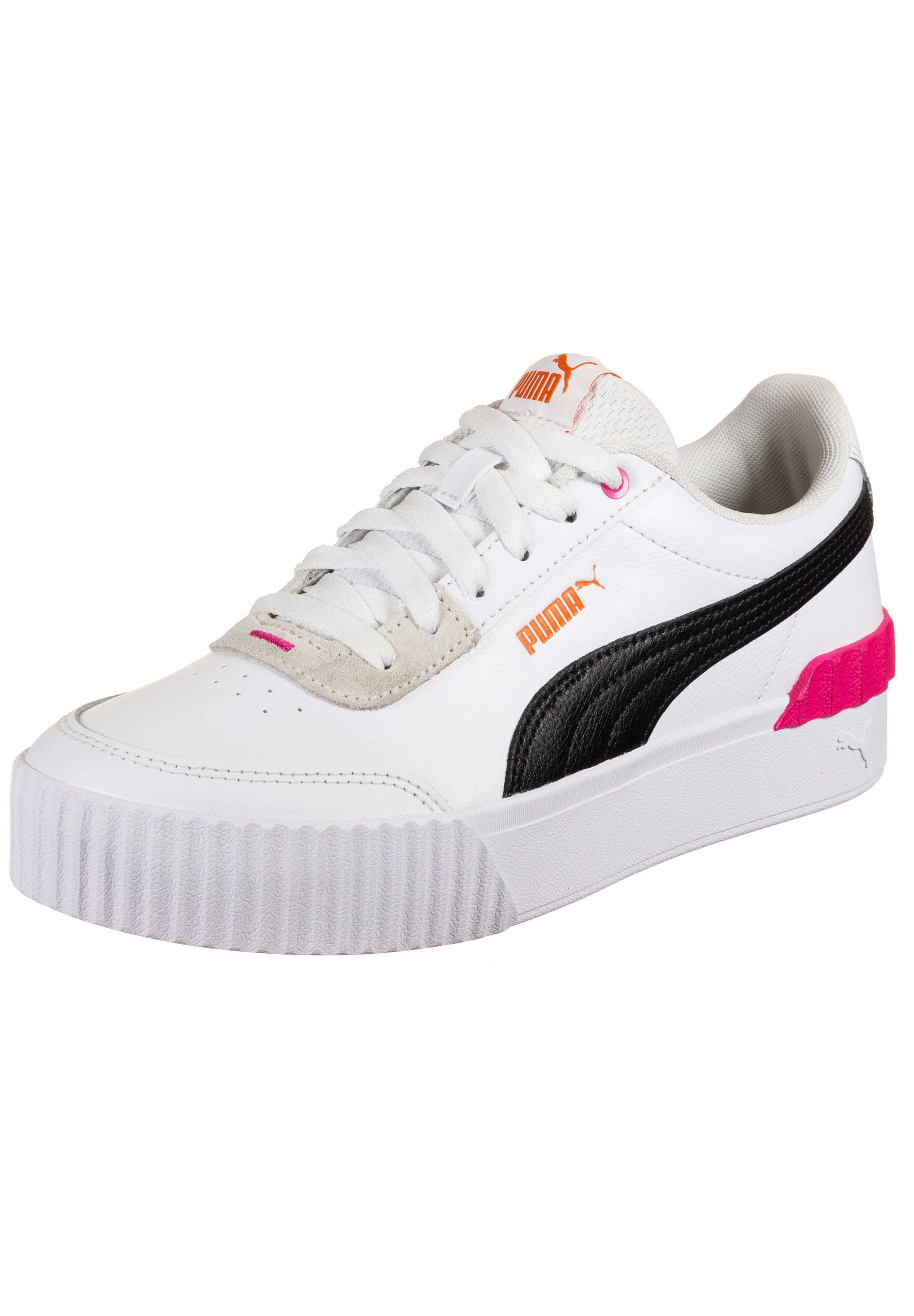 Puma CARINA LIFT - Sneakers laag - black /white / glowing pink/meerkleurig  - Zalando.be