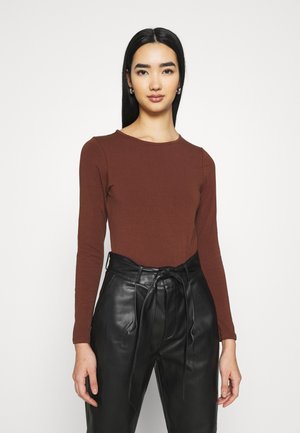 OPEN BACK BODY - Longsleeve - brown