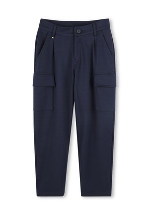 AVEC POCHES À RABAT - Pantaloni cargo - bleu cargo