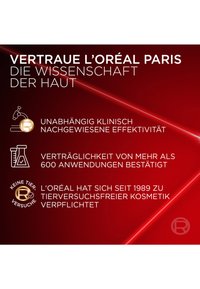 Röd bakgrund med vit och guld text. Ikoner illustrerar vetenskaplig effektivitet, kompatibilitet och engagemang för djurvänlighet.