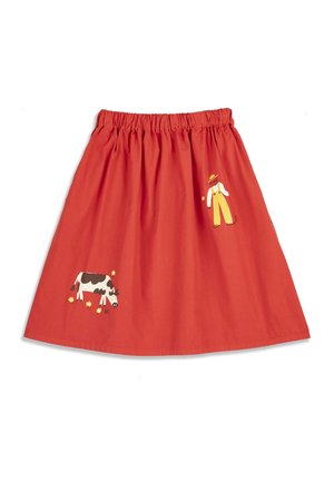 FARM ADVENTURE - sukňa v tvare A - red