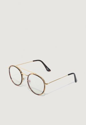 UNISEX - Brillen met blauwlichtfilter - tortoise/gold-coloured
