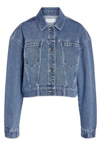 NMRONJA CROP JACKET - Farmerdzseki - medium blue denim