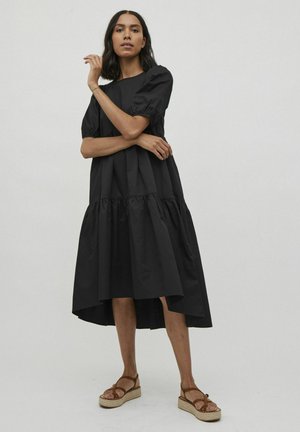 MIDI KURZÄRMELIGES - Hverdagskjole - black