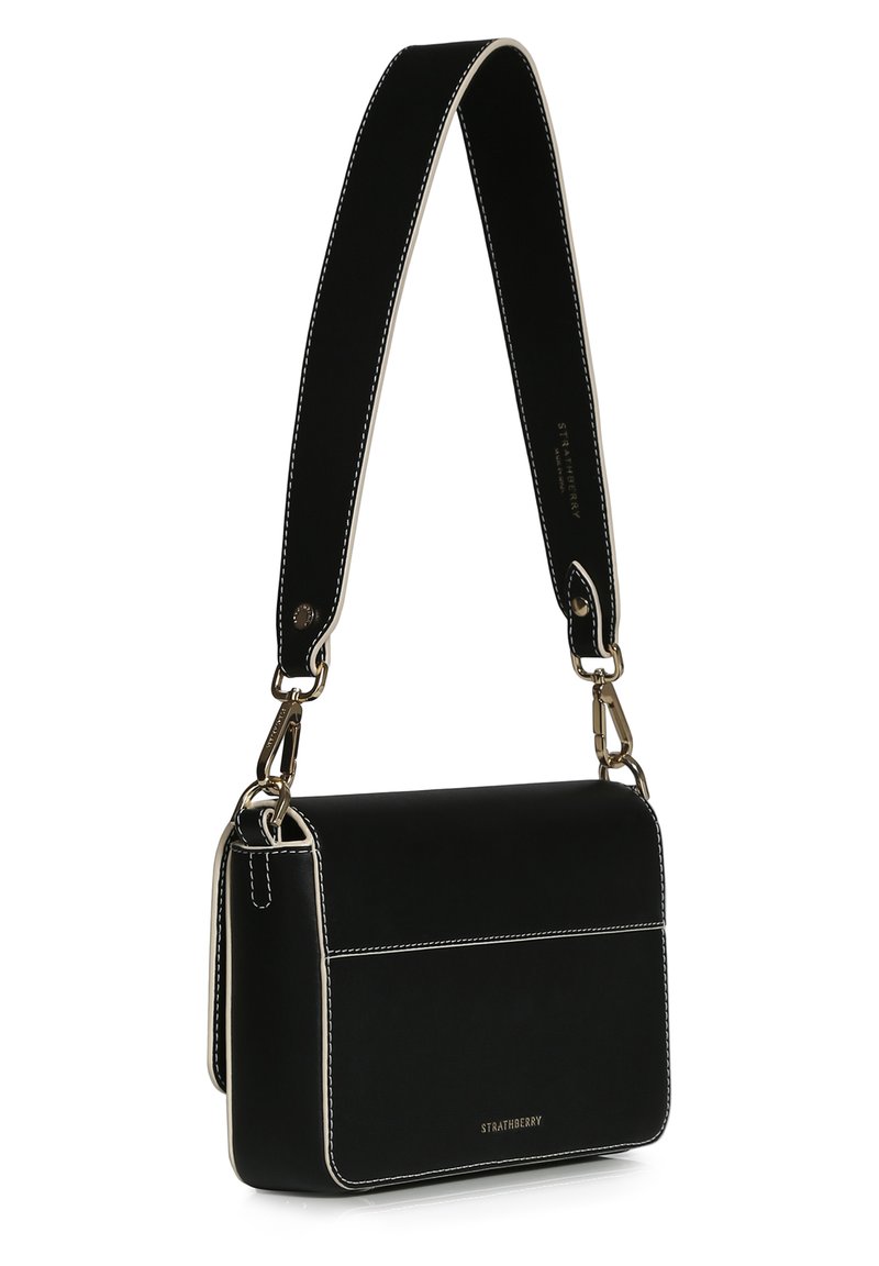 Damen Handtaschen | Strathberry MELVILLE BAGUETTE SHOULDER BAG Umhängetasche black with vanilla edge/schwarz - CE69739 Damen Handtaschen | Strathberry MELVILLE BAGUETTE SHOULDER BAG Umhängetasche black with vanilla edge/schwarz - CE69739